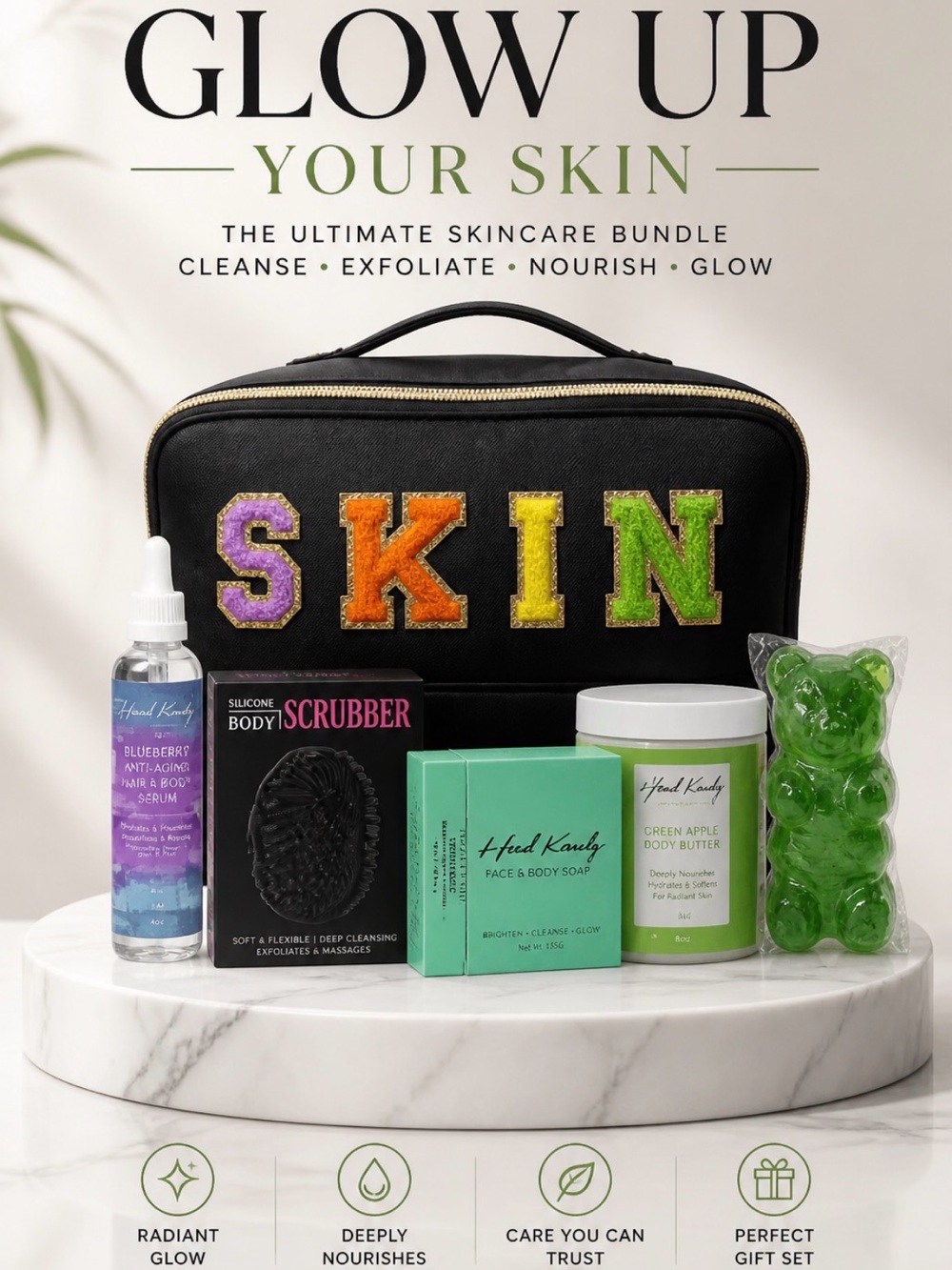 Glow Up Your Skin Moisturizing Bundle by Glow Up Your Skin - Black